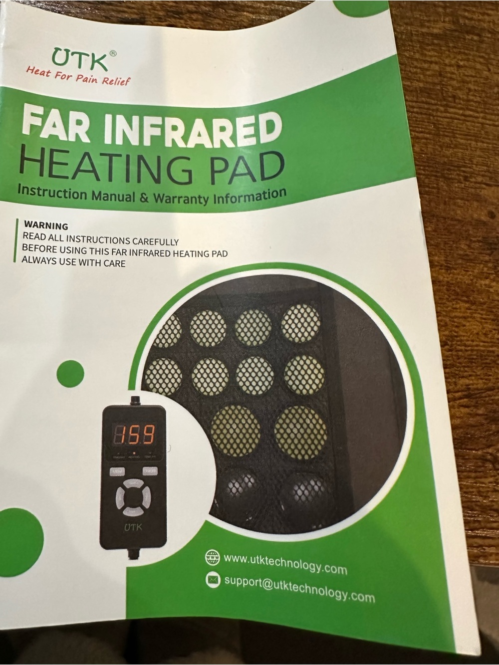 Far Infrared Heating Pad - Green